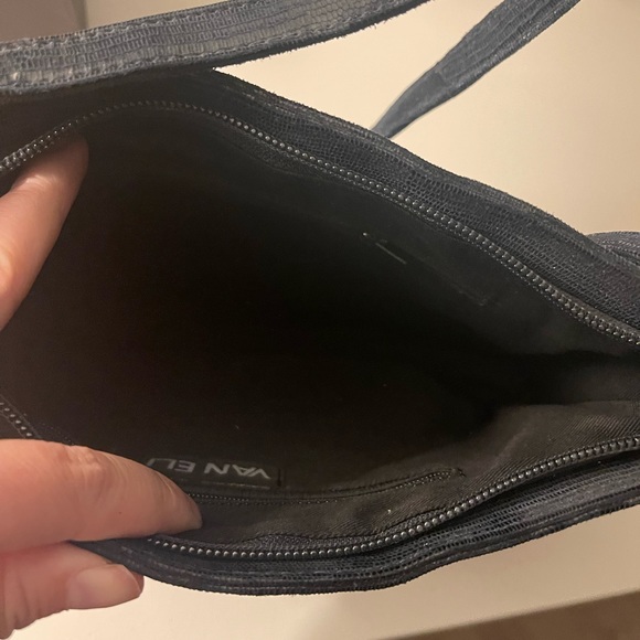 Vaneli beautiful navy leather sz. 7 heel (shoe) + handbag set NWT - Picture 2 of 8